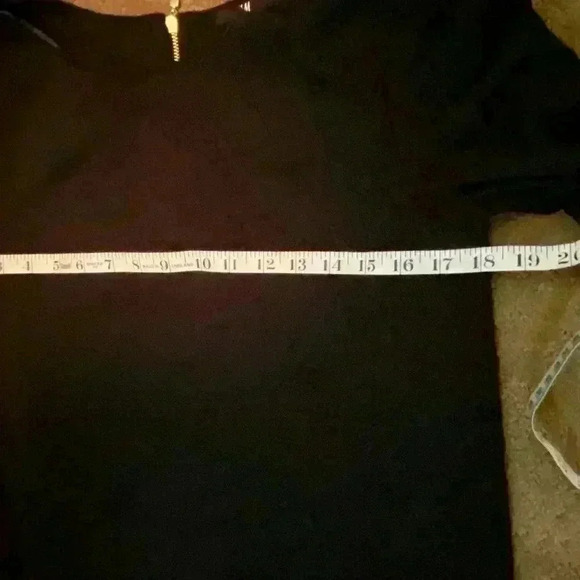 H&M Womens Black Classic Midi Longer sleeve comfortable velour small Dress - Picture 5 of 10